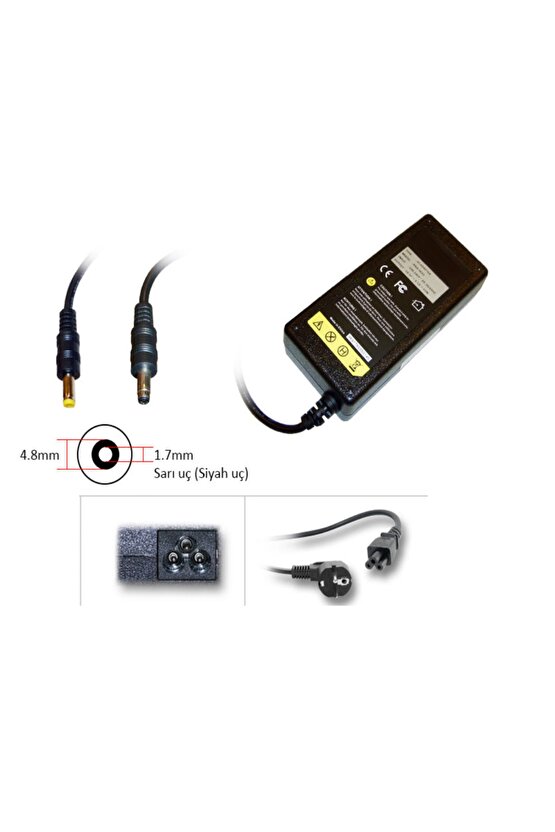 Pavilion Dv9100 Dv9200 Dv9300 Notebook Adaptörü - 19v 4.74a 1.7mm\4.8mm