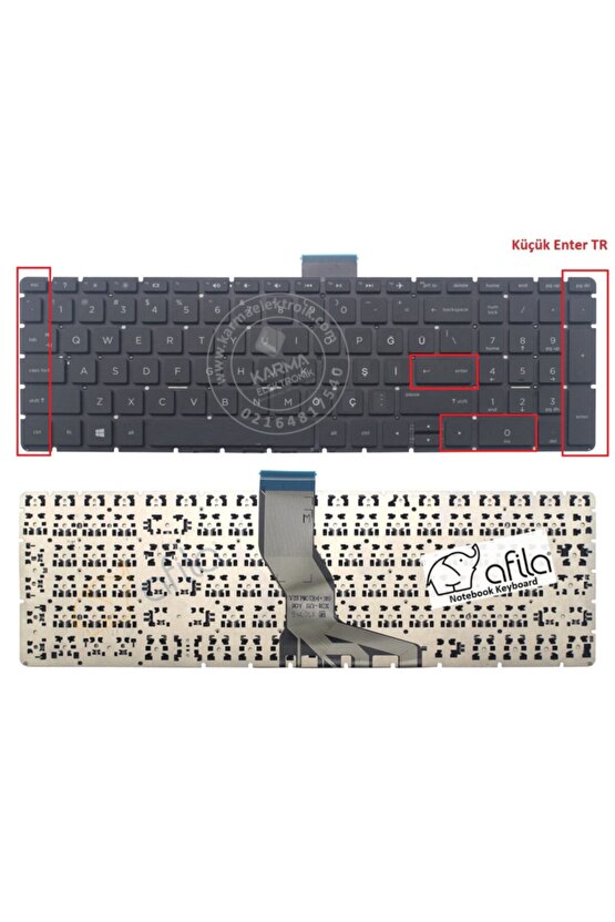 Pavilion Gaming 15-dk1007nt 1u5s3ea Notebook Klavye (siyah Tr) Işıklı