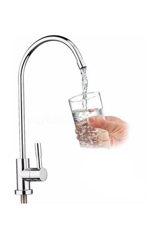 Arıtma Musluğu Universal Bataryalı Döner Borulu Aç Kapa Musluk