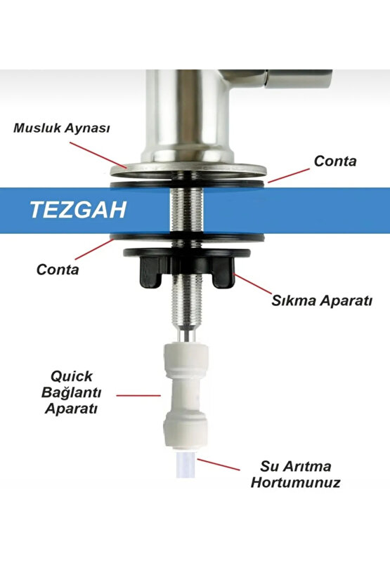 Su arıtma musluğu çelik
