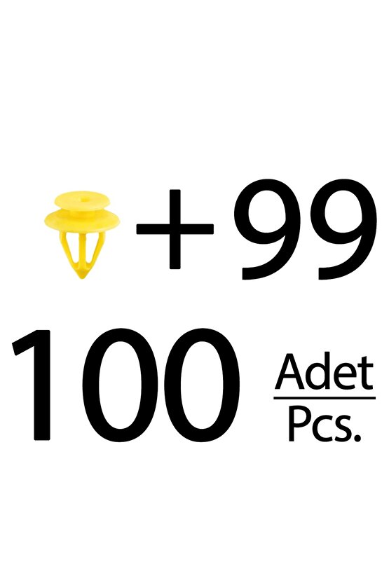 Volkswagen, Seat, Audi için Döşeme Klips- 100lü