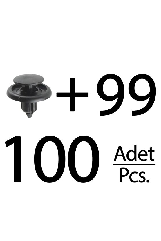 Toyota için Davlumbaz ve Tampon Klipsi- 100 Adet