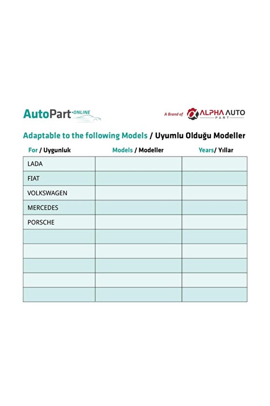 Lada Fiat Volkswagen Mercedes Porsche için Kapı Döşeme Klips - 1 Adet