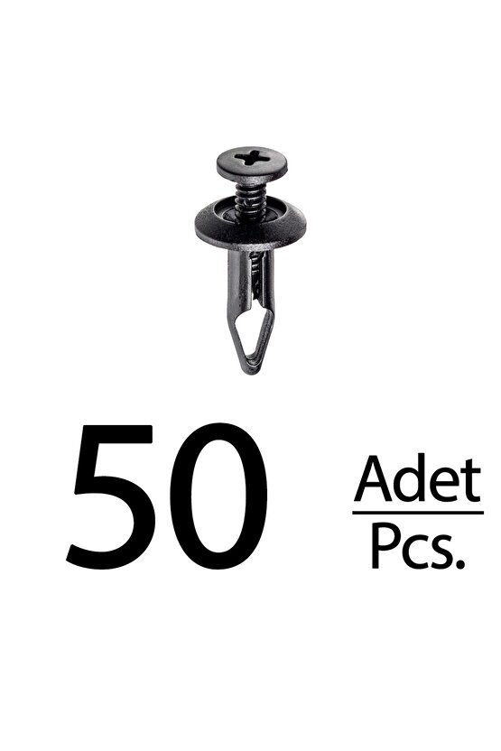 Ford Focus Fiesta Mondeo Volkswagen için Tampon Çamurluk Kapı Döşeme Klips - 50 Adet