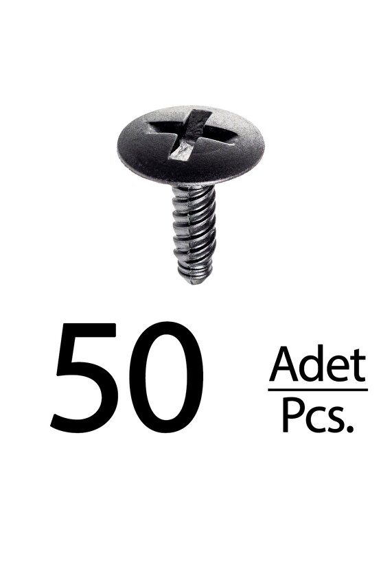 VW Transporter için Ön Tampon Klips - 50 Adet