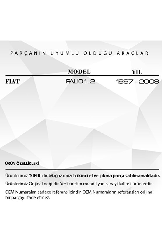 Fiat Palio 1.2 Için Motor Yağ Çubuğu