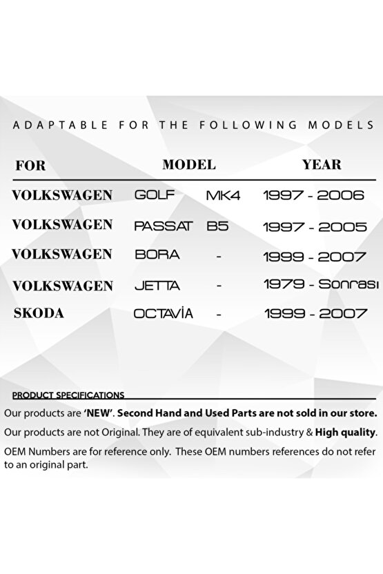 Vw Passat,golf Skoda Uyumlu Kapı Kolu Tutamak Kapağı