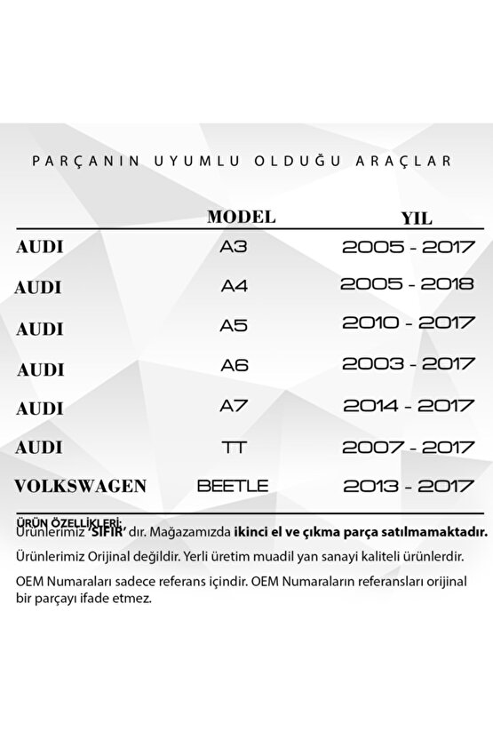 Audi A3,a4,a5,a6,a7,tt Için Bijon Civatası