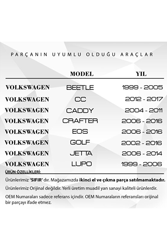Volkswagen, Seat, Skoda, Audi Için Far Yıkama Aparatı