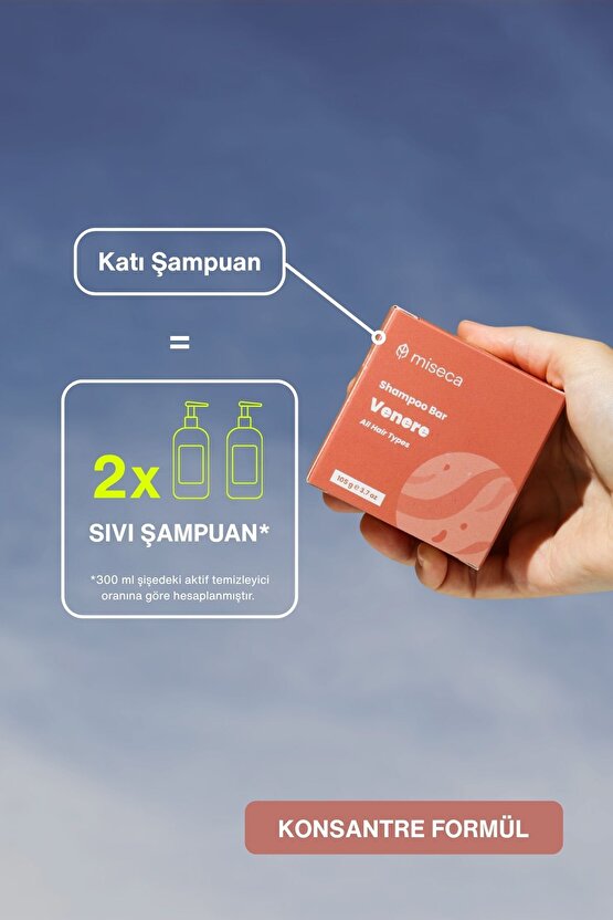 Venere Tüm Saç Tipleri Nemlendirici Katı Şampuan 105 G