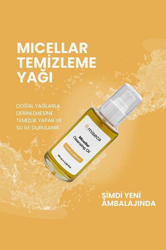 Micellar Durulanabilir Yağ Bazlı Temizleyici 100 ml | Tüm Cilt Tipleri