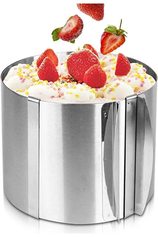 Yuvarlak Ayarlanabilr Kek Kalıbı Derinlik 15cm