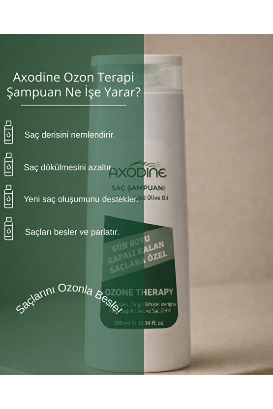 Gün Boyu Kapalı Kalan Saçlara Özel Ozon Terapi Şampuan 300 ML