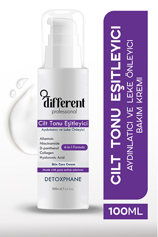 Cilt Tonu Eşitleyici, Aydınlatıcı ve Leke Önleyici Yüz Kremi 100ml