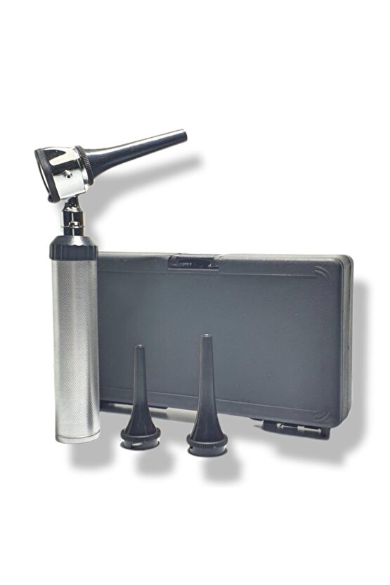 Veteriner Otoskop Seti Metal Handle Led Beyaz Işık
