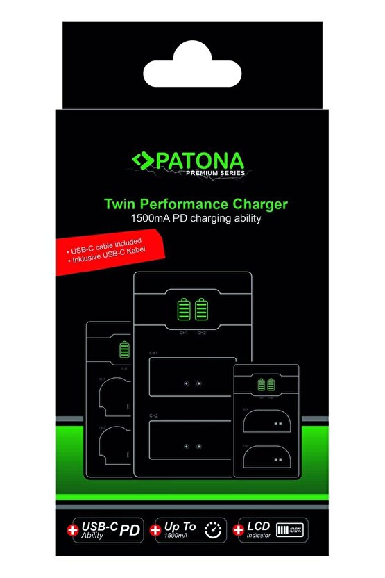 Premium Twin Performance Pd Şarj Aleti PD20W Adaptör Ile Nikon EN-EL15 Serisi Için