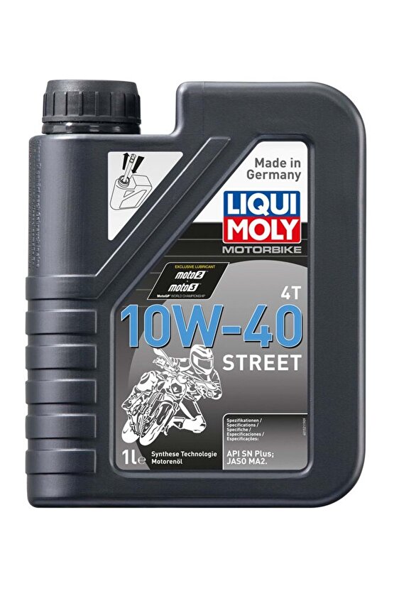 10w40 4t Street Motosiklet Motor Yağı 1 Litre