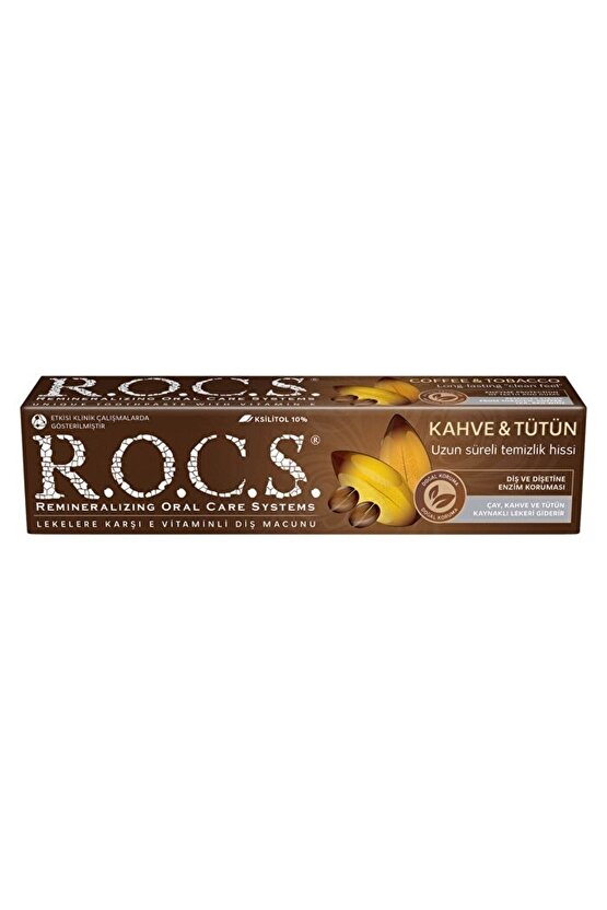 R.O.C.S. Kahve ve Tütün Lekelerine Karşı Diş Macunu 60ml