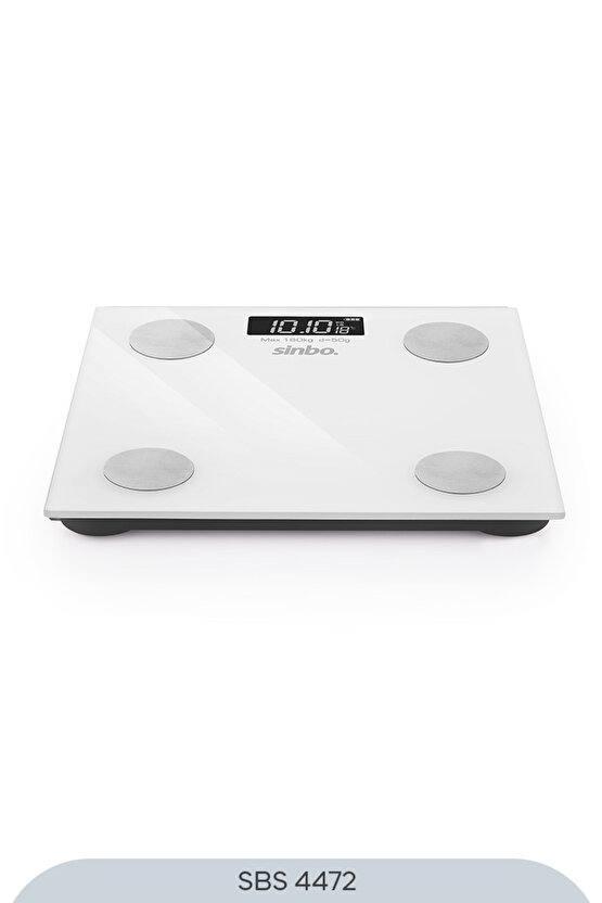 SBS-4472 Bluetooth Dijital Yağ Su Kas Vücut Kitle Endeksi Kilo Ölçer Tartı Baskül