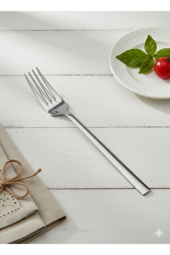 72 Parça 12 Kişilik Natural Sade Çatal & Kaşık & Bıçak Takımı