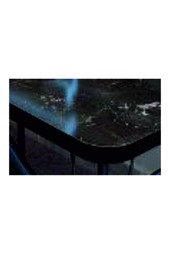 Metal Ayaklı 60x90cm KALINLIKLI (TEK MASA)Balkon Masası- Çalışma Masası -kafe SİYAH MERMER 60X90