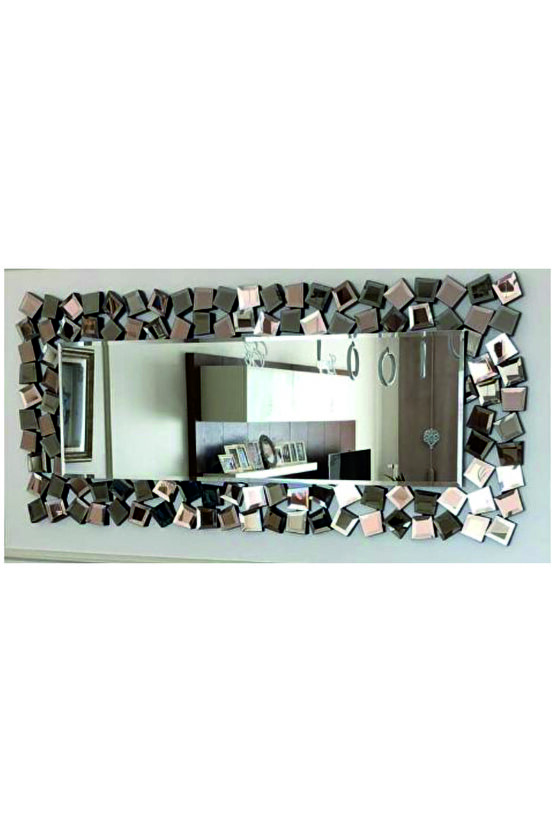 DEKORATİF KARELİ AYNA (80X160)