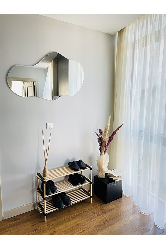 Asimetrik Ayna, Bulut Ayna, Boy Aynası, Duvar Dekor Ayna, Tasarım Ayna 79x45 Cm