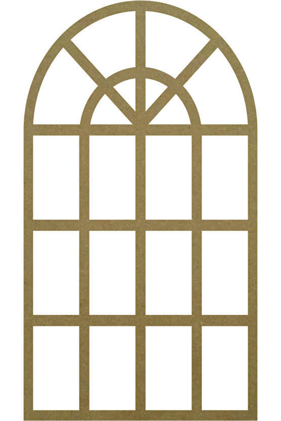 Dekoratif Pencere Ayna 18mm Kalınlık (50*90)