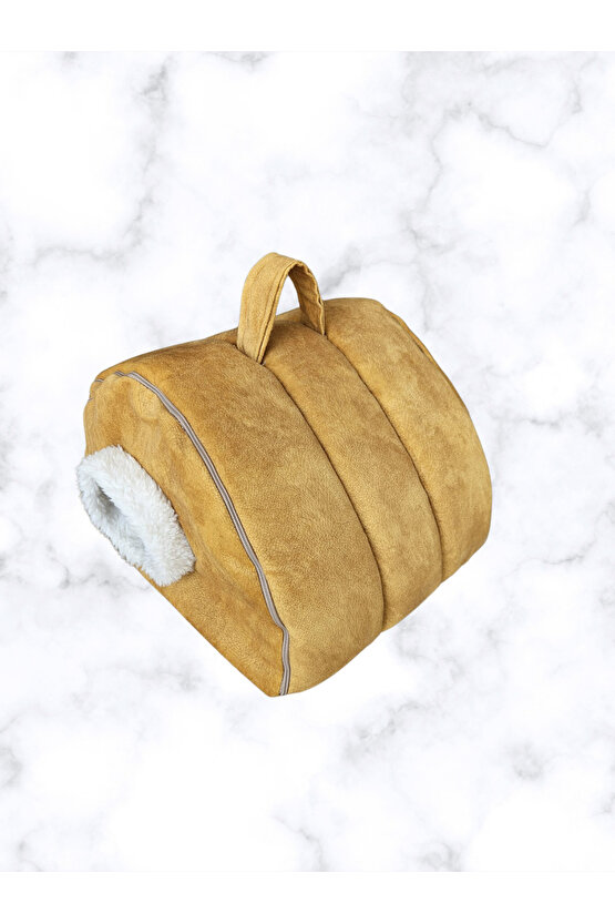 KEDİ PUSETİ-ULTRA LÜKS GOLD KEDİ PUSETİ, KEDİ YATAĞI, KEDİ EVİ