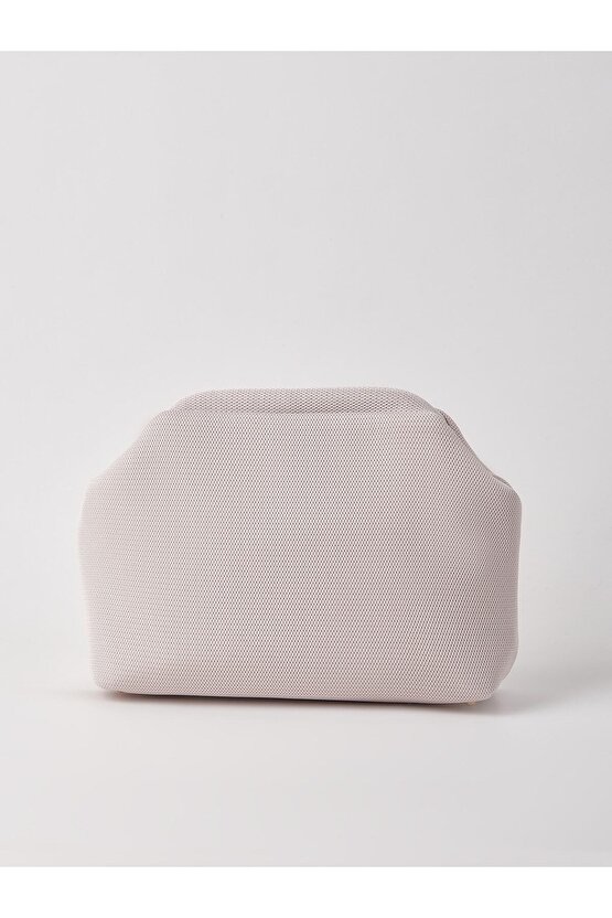Heybes Kadın Krem Clutch Portföy El Çantası