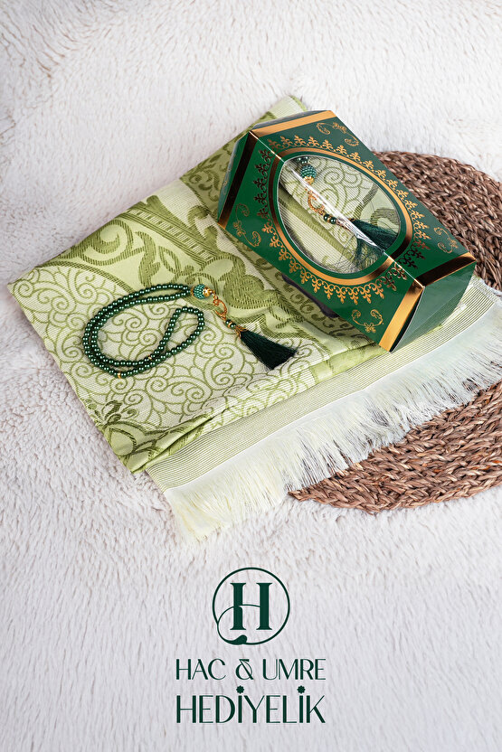 Seccade Tesbih Seti | Seccade Seti | Hediyelik Seccade | Hac Umre Hediyesi | Umre Dönüşü Hediye