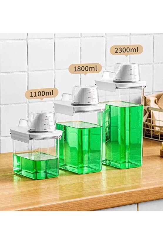 Çok fonksiyonlu gıda organizeri Hava almaz, sızdırmaz , ölçekli  4 boy