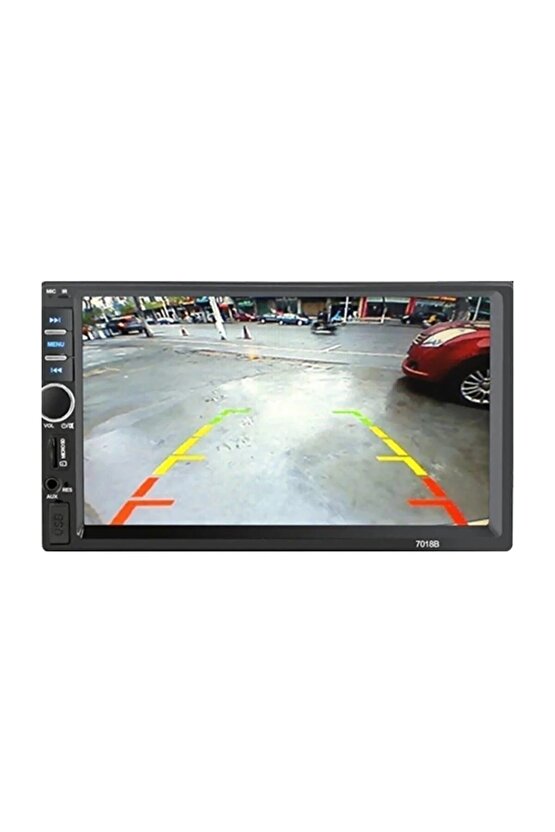 Araba Geri Görüş Kamerası 8 Ledli Gece Görüşlü Çift Aparatlı Mesafe Çizgili