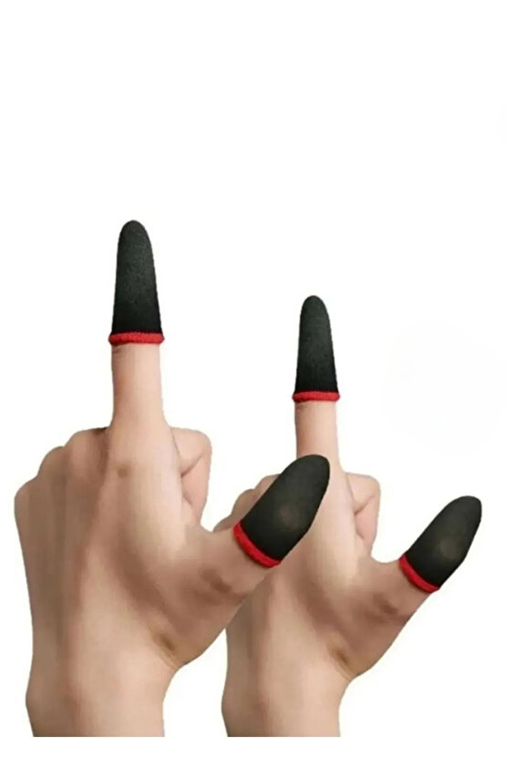 Pubg Parmaklık Eldiveni 2 Çift 4 Adet E-spor Mobile Parmak Eldiven Ultra Hassasiyet