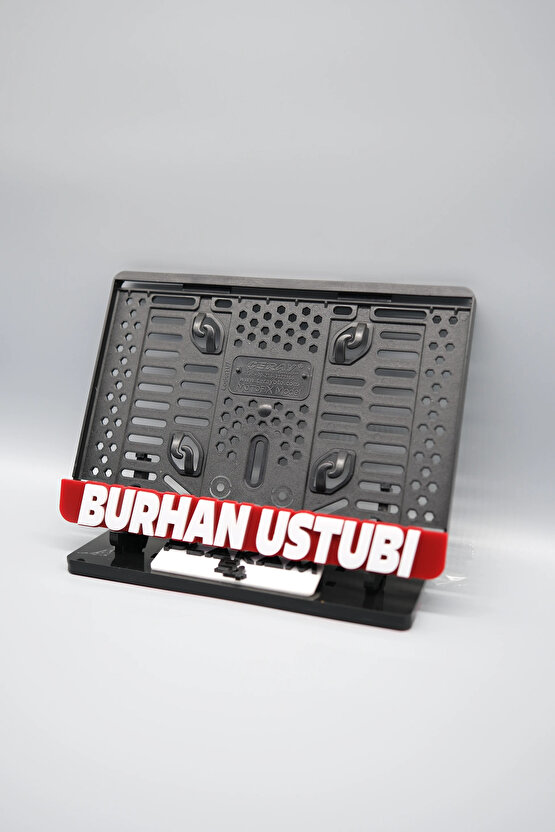 TAŞMALI BÜYÜK DÜZ FONTLU KIRMIZI KİŞİYE ÖZEL İSİMLİ PLEKSİ MOTOR PLAKALIĞI