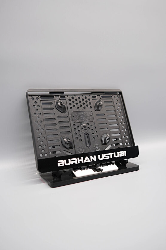 KİŞİYE ÖZEL İSİMLİ SİYAH PLEKSİ MOTOR PLAKALIĞI