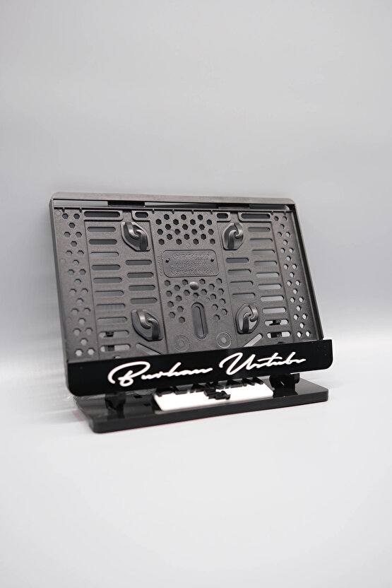 İMZA FONTLU KİŞİYE ÖZEL İSİMLİ PLEKSİ MOTOR PLAKALIĞI