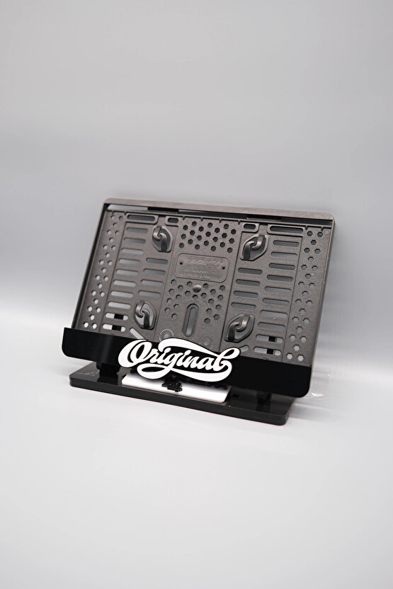 ORIGINAL 3D KABARTMALI SİYAH PLEKSİ MOTOR PLAKALIĞI