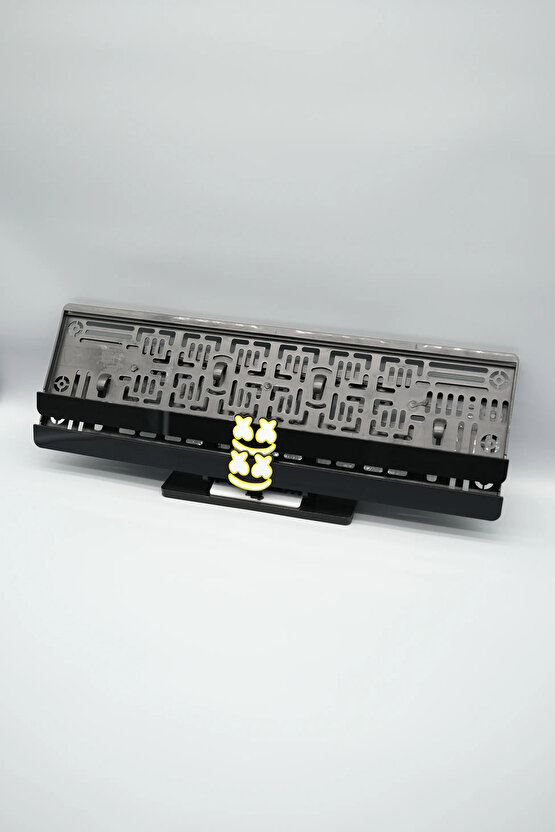 SARI NEON YÜZ 3D KABARTMALI PLEKSİ ARABA PLAKALIĞI