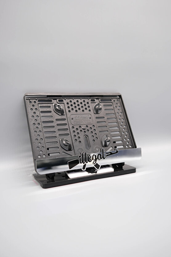 İLLEGAL KELEŞ GÜMÜŞ PLEKSİ MOTOR PLAKALIĞI