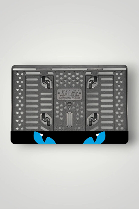 EJDERHA GÖZÜ 3D KABARTMALI MODEL 1 MAVİ PLEKSİ MOTOR PLAKALIĞI