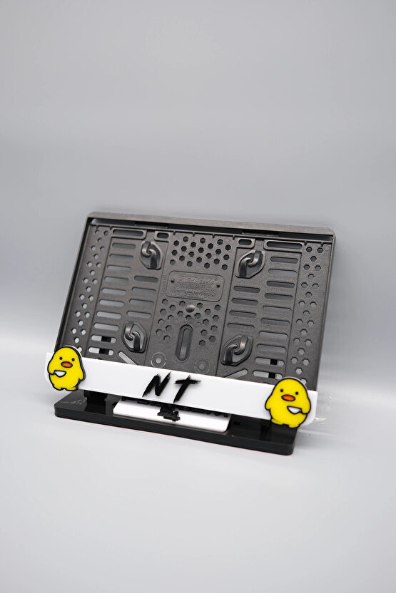 KATİL CİVCİV NT YAZILI 3D KABARTMALI BEYAZ PLEKSİ MOTOR PLAKALIĞI