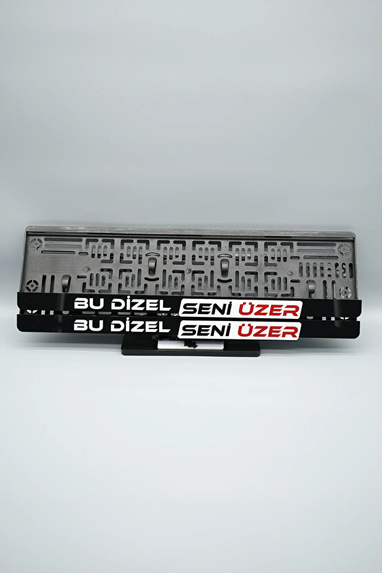 BU DİZEL SENİ ÜZER YAZILI 3D KABARTMALI PLEKSİ ARABA PLAKALIĞI