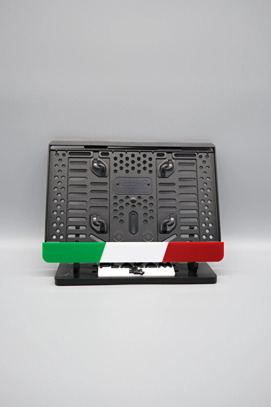 İTALYA RENKLERİ 3D KABARTMALI PLEKSİ MOTOR PLAKALIĞI