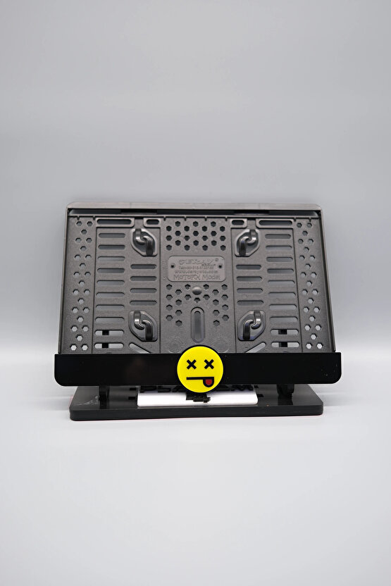 DEAT FACE EMOJİ 3D KABARTMALI PLEKSİ MOTOR PLAKALIĞI