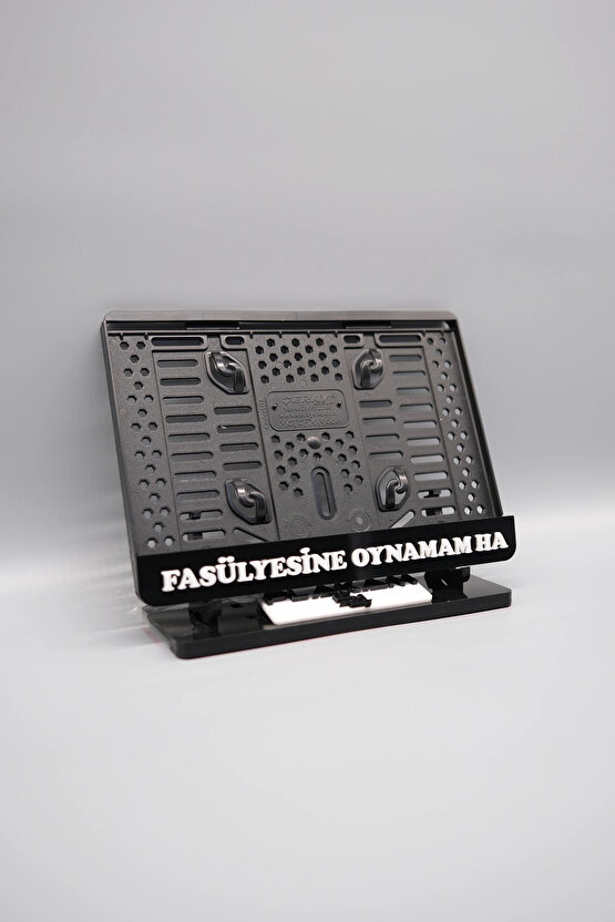 FASÜLYESİNE OYNAMAM HA 3D KABARTMALI PLEKSİ MOTOR PLAKALIĞI