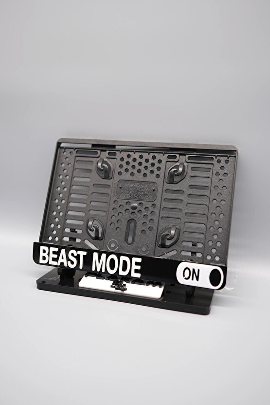 BEAST MOD ON 3D KABARTMALI PLEKSİ MOTOR PLAKALIĞI