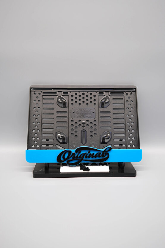 ORIGINAL 3D KABARTMALI MAVİ PLEKSİ MOTOR PLAKALIĞI