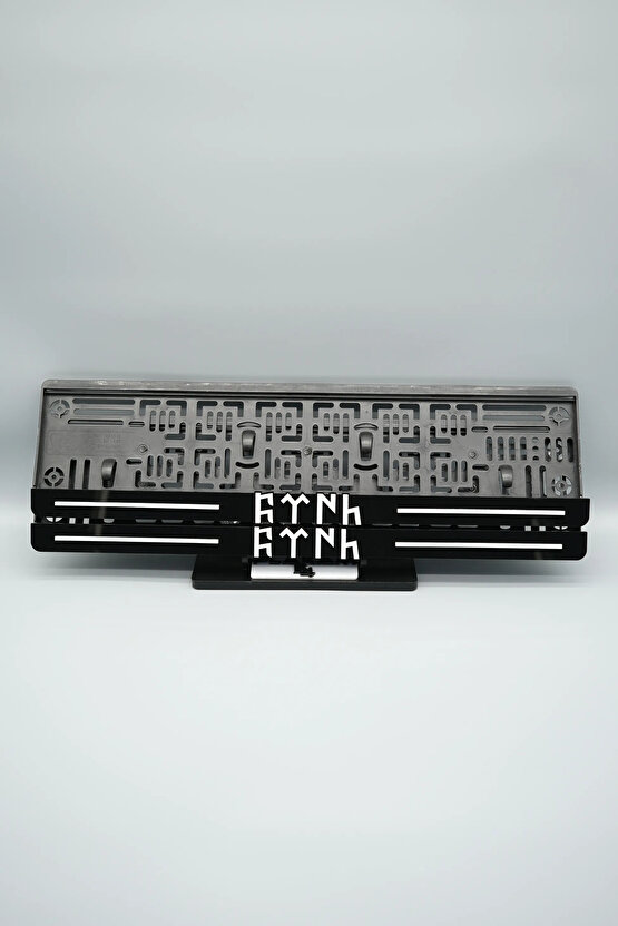 GÖKTÜRKÇE TÜRK YAZILI 3D KABARTMALI PLEKSİ ARABA PLAKALIĞI