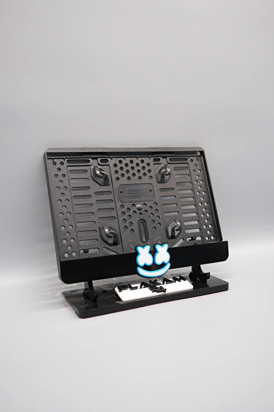 NEON YÜZ 3D KABARTMALI PLEKSİ MAVİ MOTOR PLAKALIĞI